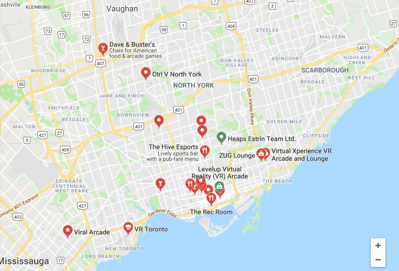 A map from a quick Google search. Doesn't look like 69 arcades to me.